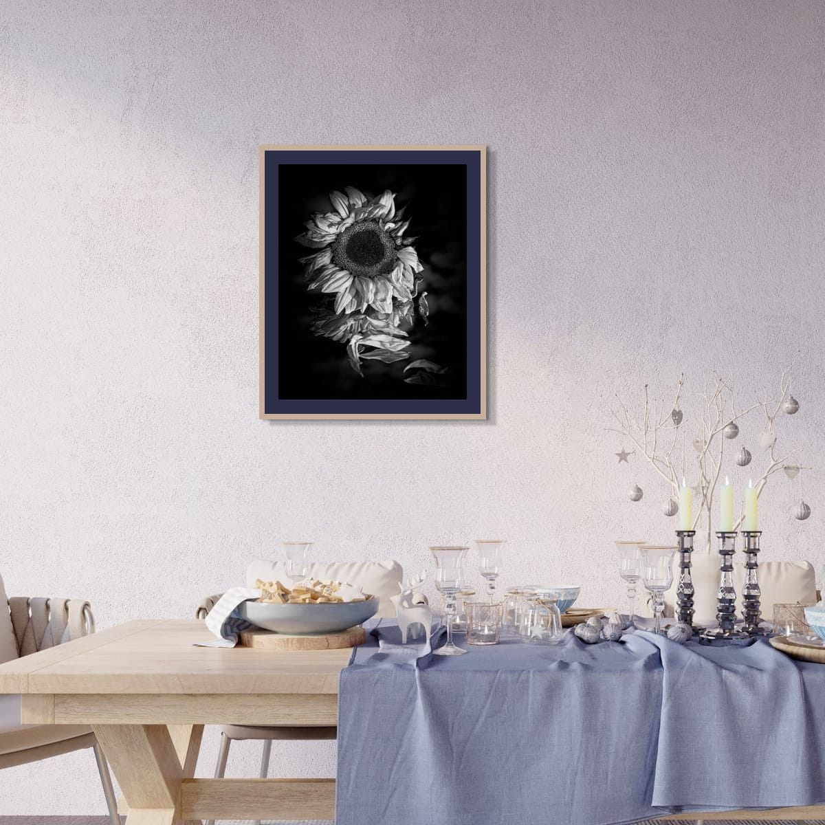 Petals in Monochrome: Sunflower's Reflections - Image 3