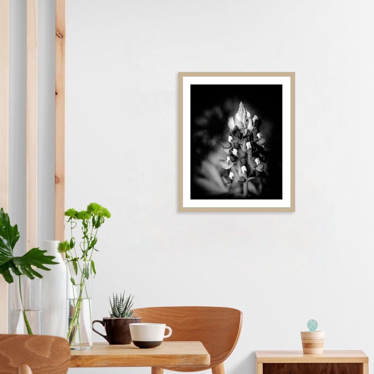 Petals in Monochrome: Bluebonnet Bloom - Image 3